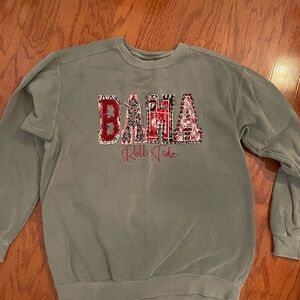Comfort Colors gray BAMA Crewneck Sweater